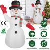 7.9FT Christmas Inflatable Giant Snowman Blow up Light up Snowman with LED Lights Hat Scarf  IPX4 Waterproof Christmas Outdoor Yard Lawn Holiday Decor