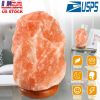 Salt Lamp Crystal Rock Salt Lamp with Dimmer Switch Hand Carved Table Lamps Night Light with Wood Base