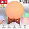 Moon Lamp 3D Printed Night Light 16 Colors Decorative Moon Light Touch Remote Control 3.15in