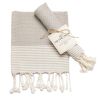 Turkish Hand Towels Set of 2 | 100% Cotton Kitchen and Bathroom Hand Towels Decorative Hand Towels for Bath Guest Face Hair Tea Dishcloth 40”x18 inch