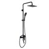 Shower Faucet Set 10" Square Shower Head 3 Function Rainfall Shower Faucet Set Handheld Sprayer Bathroom Shower Fixture System Wall Mount