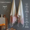 Turkish Hand Towels 2 Pack 100% Cotton Kitchen and Bathroom Hand Towels Decorative Hand Towels for Bath Guest Face Hair Tea Dishcloth 40x18 inch White