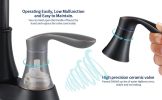 2-Handle 4-Inch Oil Rubbed Bronze Bathroom Faucet, Bathroom Vanity Sink Faucets with Pop-up Drain and Supply Hoses