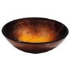 Round Glass Vessel Sink 420mm Diam Pattern2