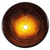 Round Glass Vessel Sink 420mm Diam Pattern2
