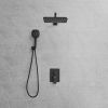 Single-Handle 2-Spray of Rain Shower Head System Shower Faucet and Handheld Shower Kit(Valve Included)