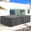 Outsunny 97" x 65" x 26" Weatherproof Outdoor Sectional Patio Furniture Cover with Ultimate Weather Protection, Grey