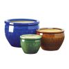 planColorful Jewel-Tone Flower Pot Set - Trio of Vibrant Planters for Home Decor