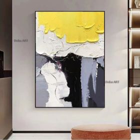 Handmade Abstract Oil Painting On Canvas Modern Oil Painting Hand Painted Large Wall Art Home Decor Living Room hallway bedroom luxurious decorat (size: 150x220cm)