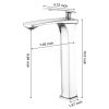 Single Hole Single Handle Bathroom Vessel Sink Faucet With Pop Up Drain