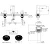 8 in. Waterfall Widespread 2-Handle Bathroom Faucet With Pop-up Drain Assembly