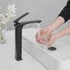 Single Hole Single Handle Bathroom Vessel Sink Faucet With Pop Up Drain