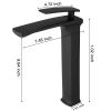 Single Hole Single Handle Bathroom Vessel Sink Faucet With Pop Up Drain