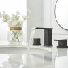 8 in. Waterfall Widespread 2-Handle Bathroom Faucet With Pop-up Drain Assembly